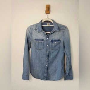 Classic Blue Denim Shirt for Women